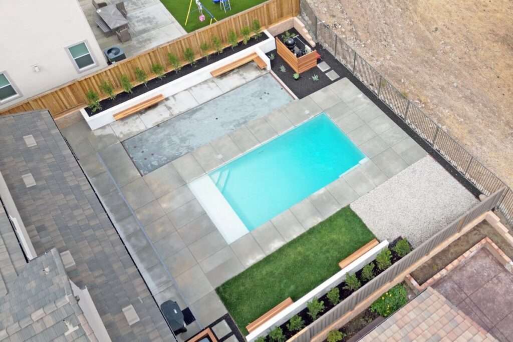 Custom Swimming Pool - Modern Xeriscape